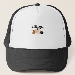 Casquette C’est l’automne Y’all avec des lunes Belle Hallowe
