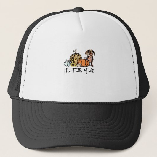 Casquette C’est la Décontractée Dachshund Dachshund Fall Y’a (Devant)