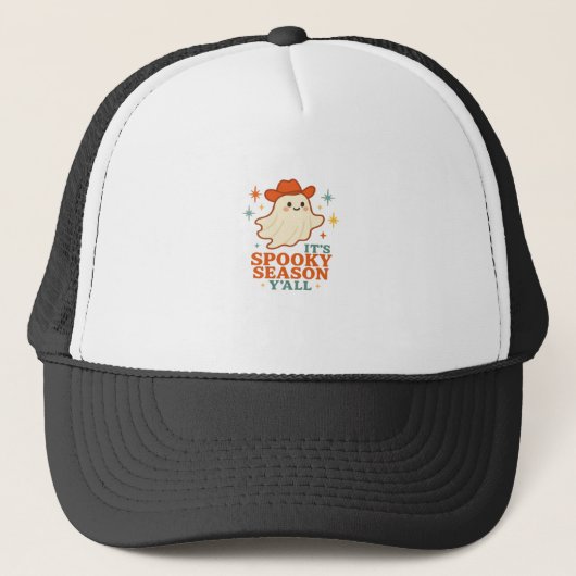 Casquette C’est la saison Éffrayante Y’all Cowboy Boo (Devant)