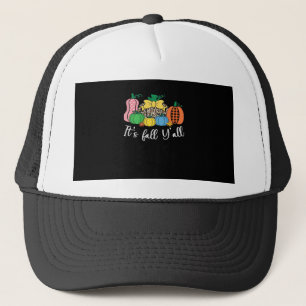 Casquette C’est le Citrouille Motif de l’automne Y’all Leopa