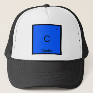 Casquette C - Symbole d'élément de chimie de cookie drôle