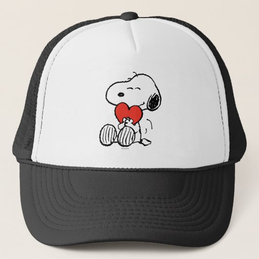 Casquette cacahuètes | Saint Valentin | Snoopy Heart Hug (Devant)