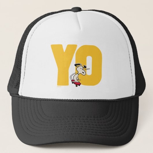 Casquette cacahuètes | Snoopy YO Skateboard (Devant)