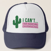 Casquette Cactus Distances sociales (Devant)