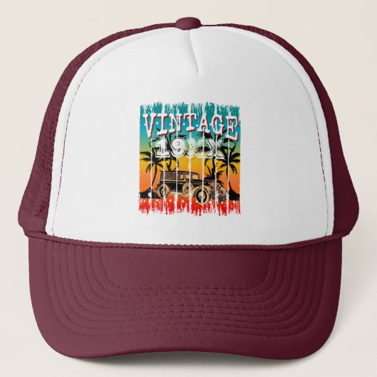 CASQUETTE CADEAU D'ANNÉE VINTAGE PERSONNALISÉ (Devant)