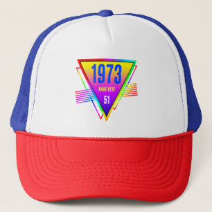 Casquette Cadeau d'anniversaire personnalisé année âge rétro