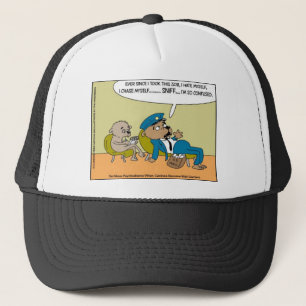 Casquette Cadeau de chien facteur en thérapie drôle et décal