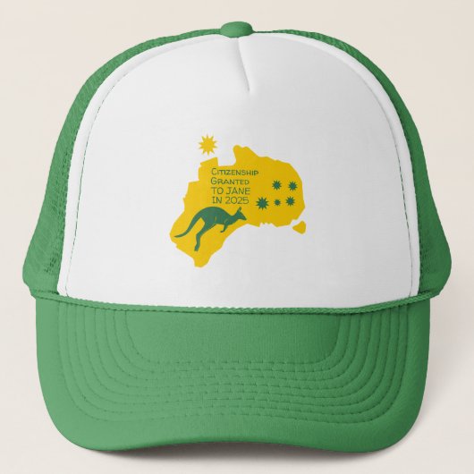 Casquette Cadeau de citoyenneté australienne | Citoyenneté a (Devant)