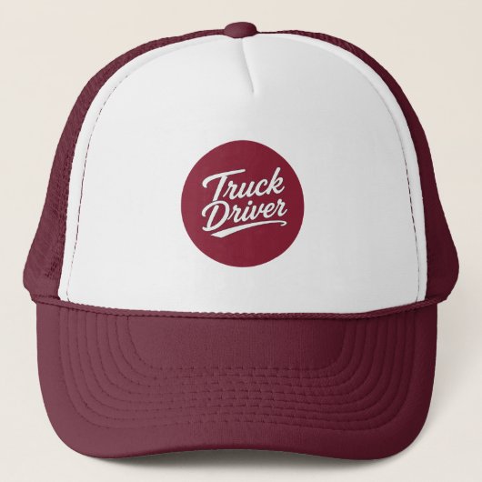 Casquette Cadeau de typographie de script pour chauffeur de (Devant)
