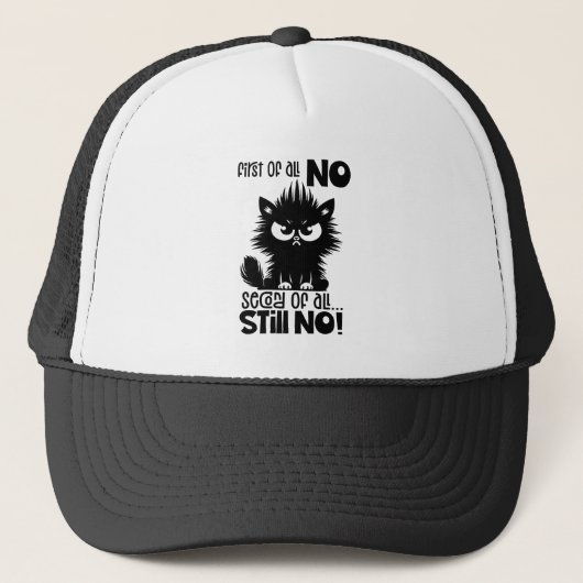 Casquette Cadeau pour amateur de chat drôle avant tout  (Devant)