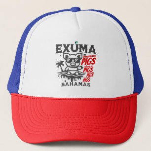 Casquette Cadeau souvenir Bahamas : Exuma Bahamas Swimming P