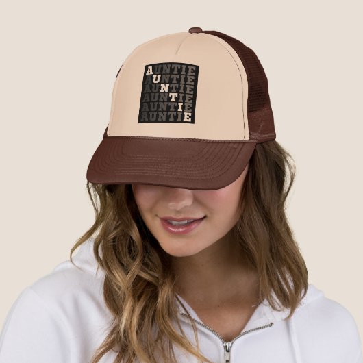 Casquette Cadeau Tante Typographie (En situation)