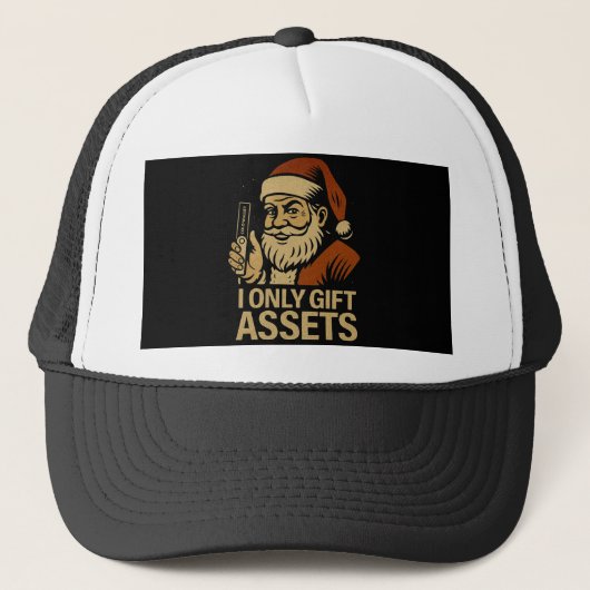 Casquette Cadeau Web3 de Noël Crypto I Only Gift Assets™ (Devant)