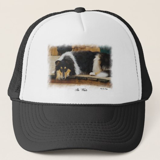 Casquette Cadeaux Collier Tri-Color Rough Collie (Devant)