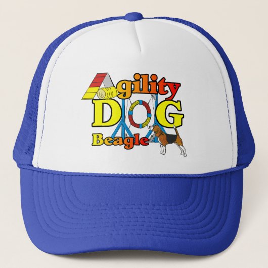 Casquette Cadeaux d'agilité beagle (Devant)
