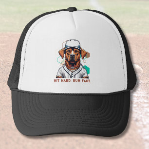 Casquette Cadeaux de chiens cool pour les joueurs de basebal