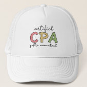 Casquette Cadeaux de comptabilité publique certifiés CPA (Devant)