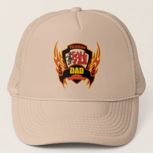Casquette Cadeaux de fête des pères de papa de pompier