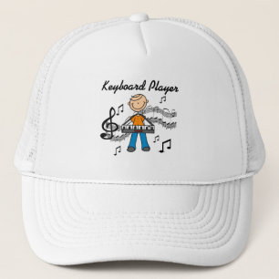 Casquette Cadeaux de joueur de clavier homme en bonhomme all