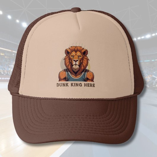 Casquette Cadeaux de lion cool pour les amateurs de basket-b
