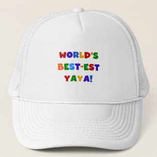 Casquette Cadeaux du Meilleur-est Yaya du monde lumineux de 