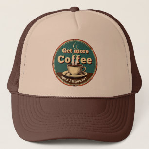 Casquette Café fraîchement infusé vintage