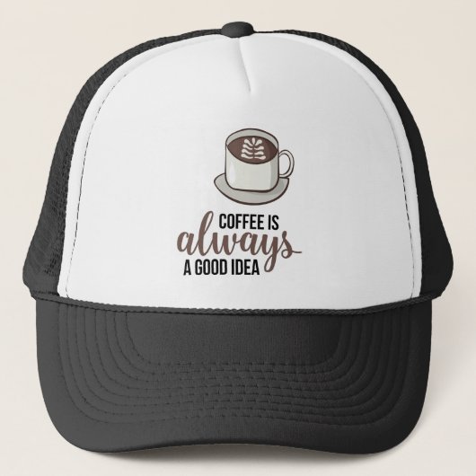 Casquette Café toujours bonne idée (Devant)