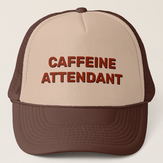 Casquette Caffeine Attendant™ Trucker Hat (Devant)