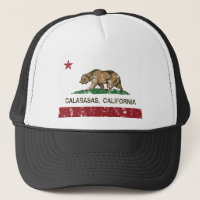 calabasas de drapeau de la Californie affligés