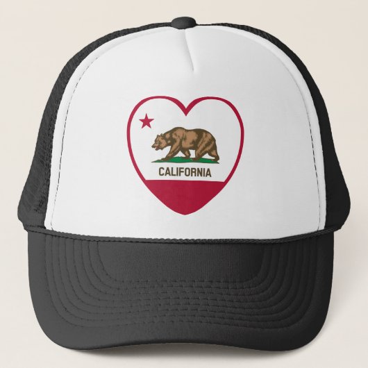 Casquette California Love - California Flag Heart (Devant)