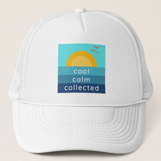 Casquette Calme cool collecté (Devant)