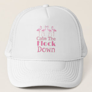 Casquette Calmez-vous le Flamant rose amusant