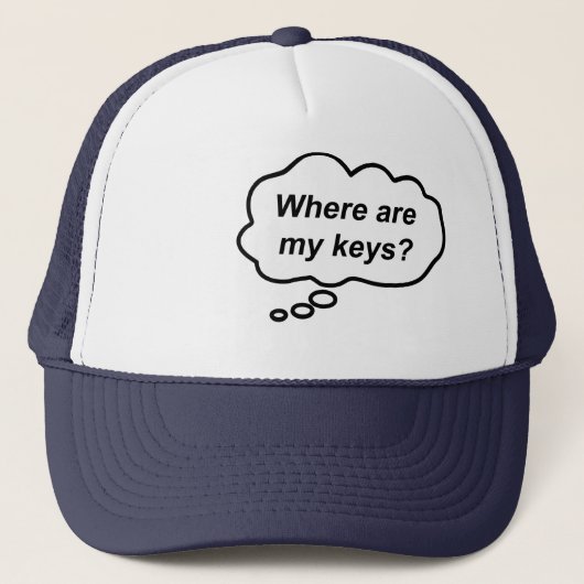 Casquette Calot de Réflexion - Où Sont Mes Clés ? (Devant)