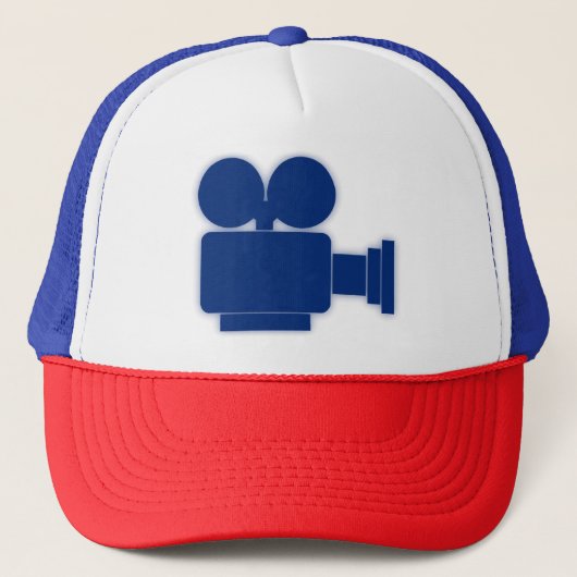CASQUETTE CAMÉRA DE CAMÉRA DE FILM BLEU (Devant)