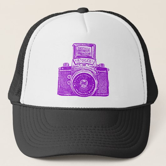 Casquette Caméra est-allemande - violet (Devant)
