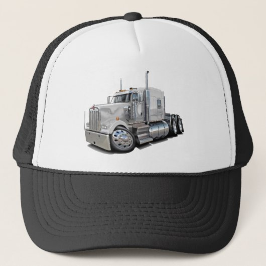 Casquette Camion de blanc de Kenworth w900 (Devant)