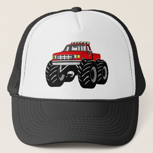 CASQUETTE CAMION DE MONSTRE ROUGE (Devant)