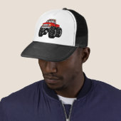 CASQUETTE CAMION DE MONSTRE ROUGE (En situation)
