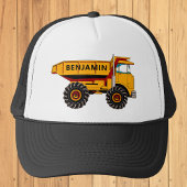 Casquette Camion de pompage enfants de construction