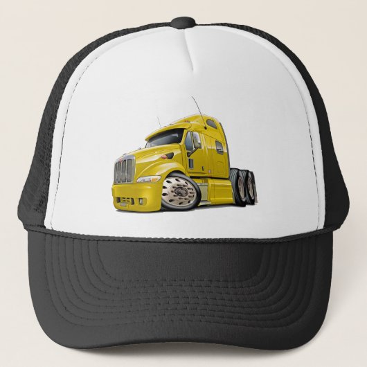 Casquette Camion jaune de Peterbilt (Devant)