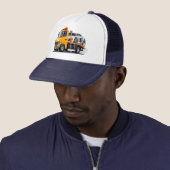 Casquette Camion remorque de dessin (En situation)