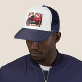 Casquette Camion remorque de dessin (En situation)