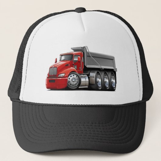 Casquette Camion Rouge-Gris de Kenworth T440 (Devant)