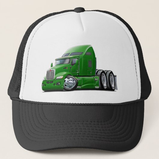 Casquette Camion vert de Kenworth 660 (Devant)