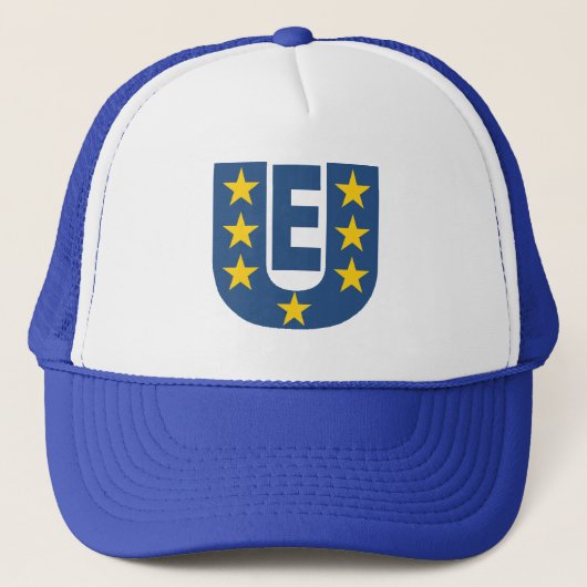 Casquette camionnette blanc royal Design UE (Devant)