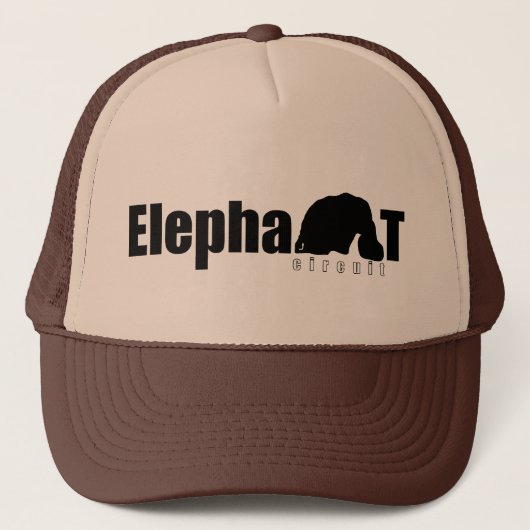 Casquette Camionneur de circuit d'éléphant (Devant)