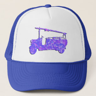 Casquette Camions d'incendie Vintages Blue Sparkle,