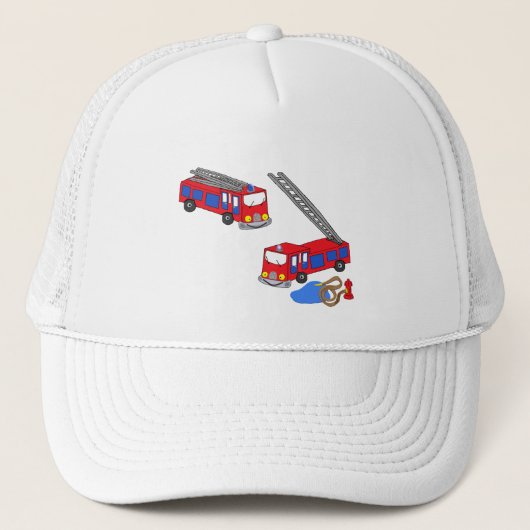 Casquette Camions pompiers rouges (Devant)