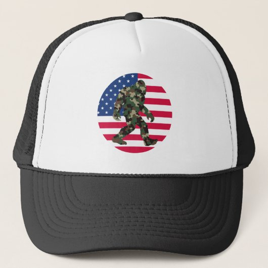 Casquette Camo Bigfoot Sasquatch (Devant)