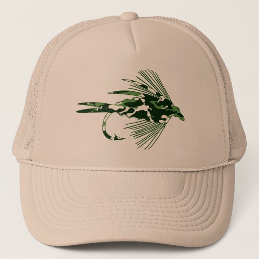 CASQUETTE CAMO VERTS PILOTENT L'ATTRAIT DE PÊCHE (Devant)
